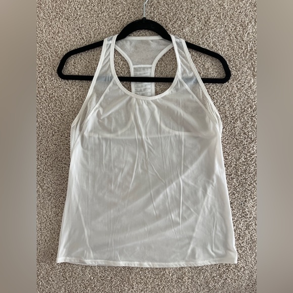 lululemon athletica Tops - Women's Lululemon White/Mesh Tank - Size 6